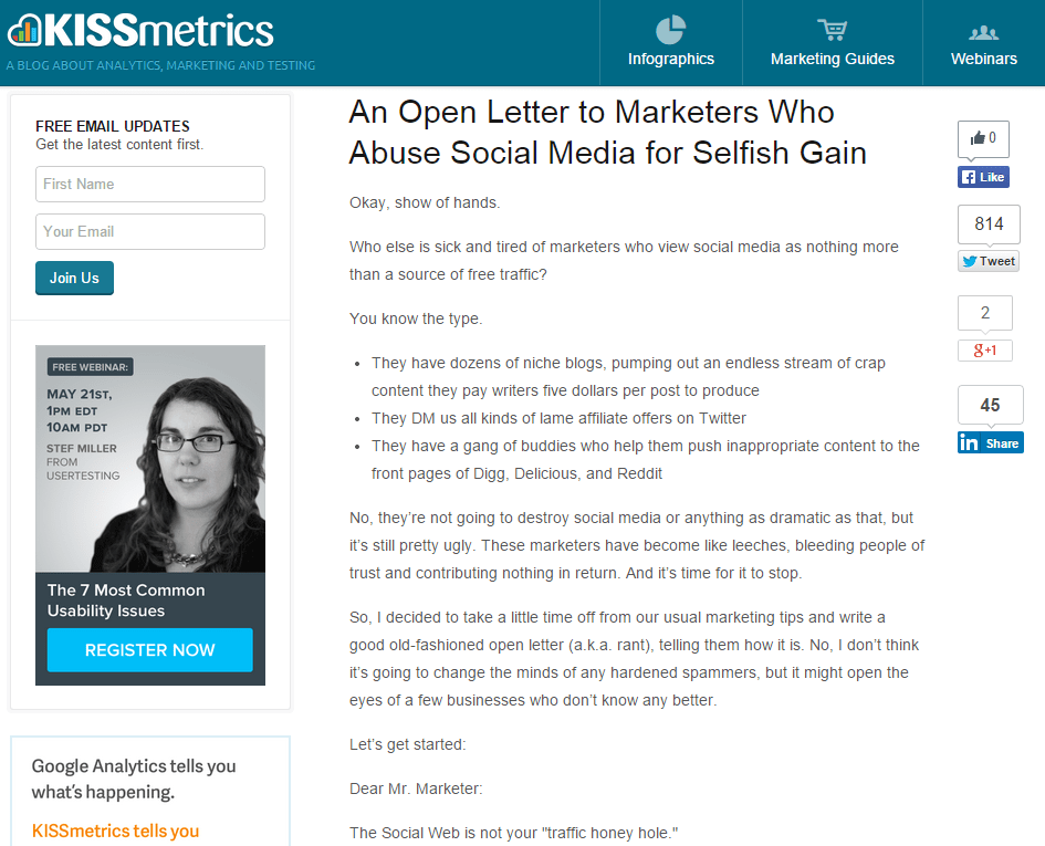An Open Letter to Marketers Who Abuse Social Media for Selfish Gain
