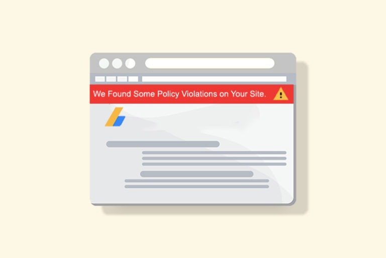 We found some policy violation warnings on your site