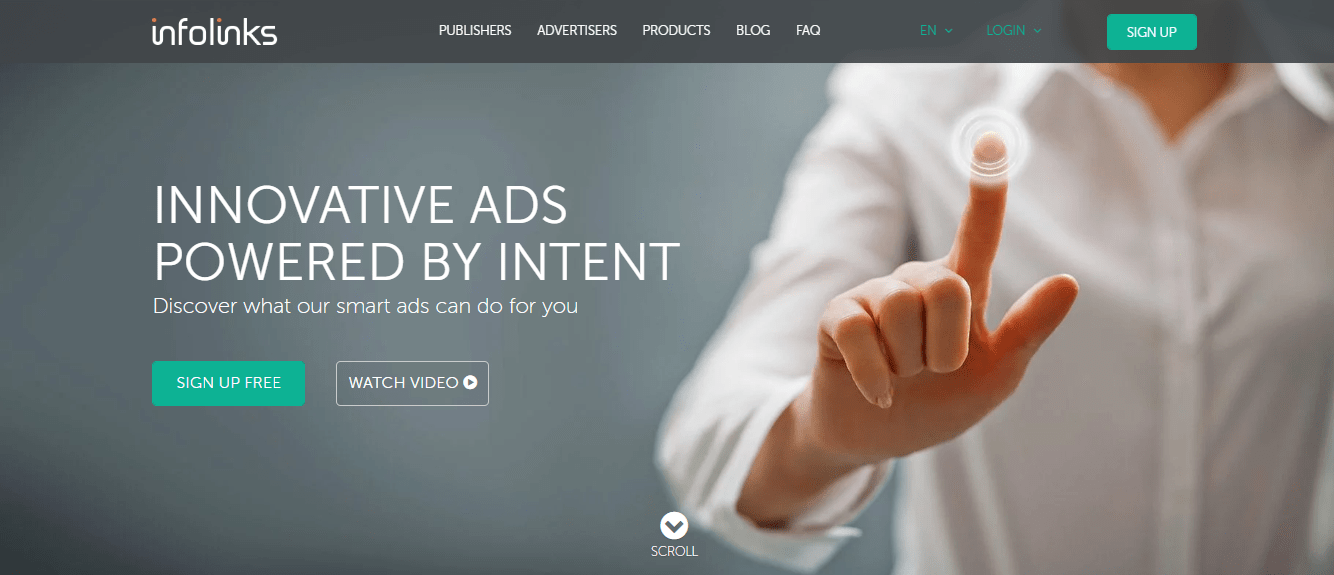 Infolinks ad network