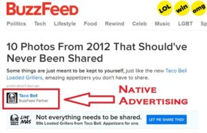 Buzzfeed native advertising