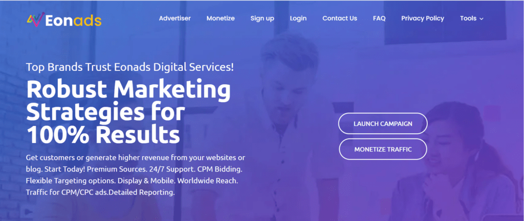 EonAds as a CPC ad network