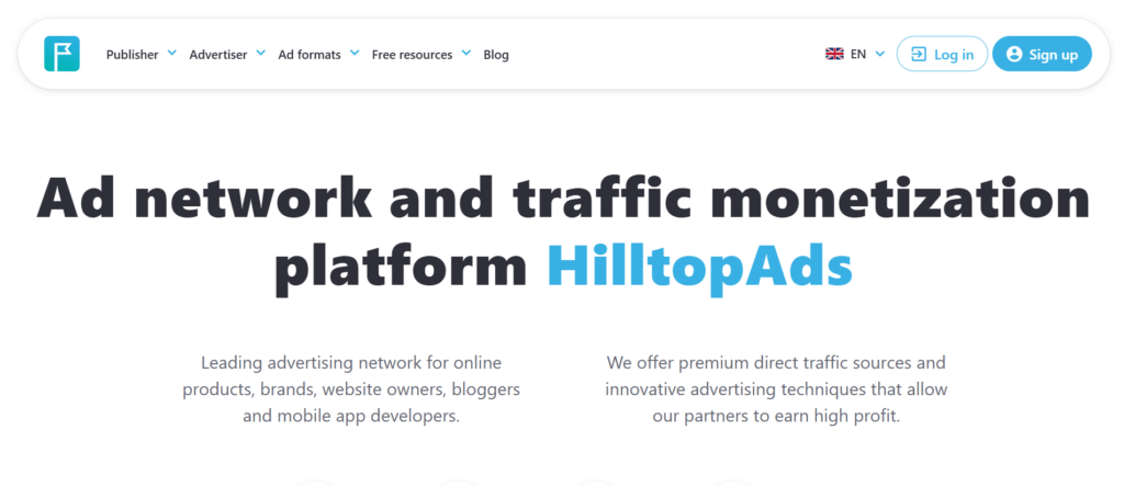 Hilltop Ads - one of the CPC ad networks