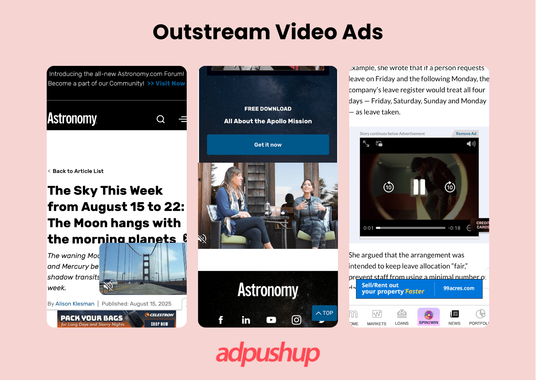 Instream Video Mobile Video Ads That Drive Higher eCPMs (With Examples) | AdPushup