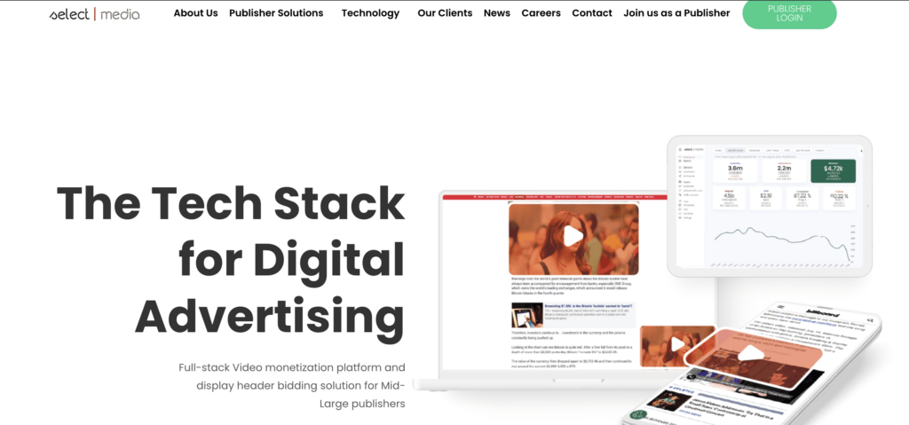 SelectMedia video ad network