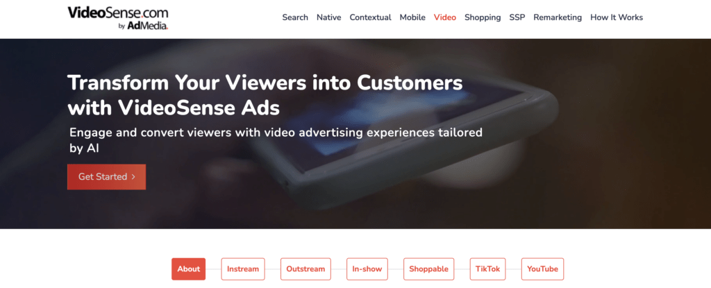 videoSense video ad network