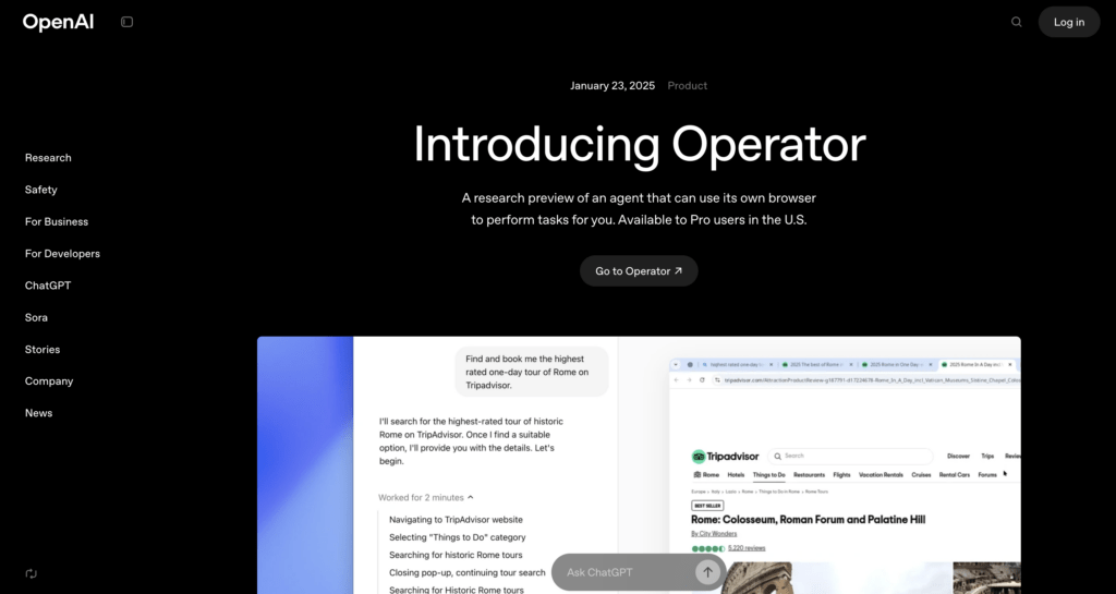 openai operator agentic browser